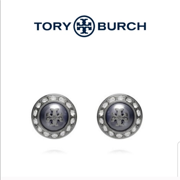 Tory Burch Jewelry - NEW TORY BURCH NATALIE GUN METAL STUDS